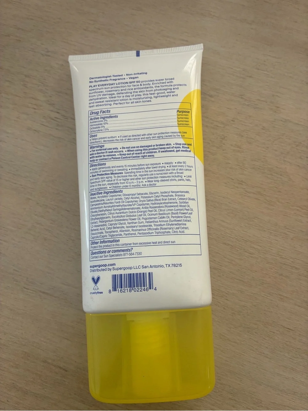 Supergoop! PLAY Everyday Hydrating Body & Face Sunscreen SPF 50 5.5 fl oz